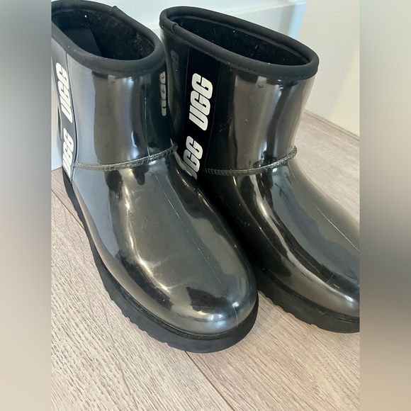 Ugg classic clear mini faux shearling rain boots - Picture 8 of 12